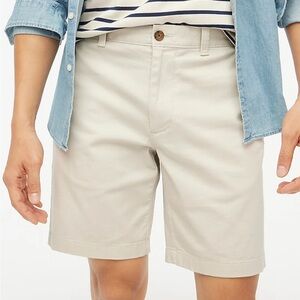 J. Crew Cream Flat Front Shorts